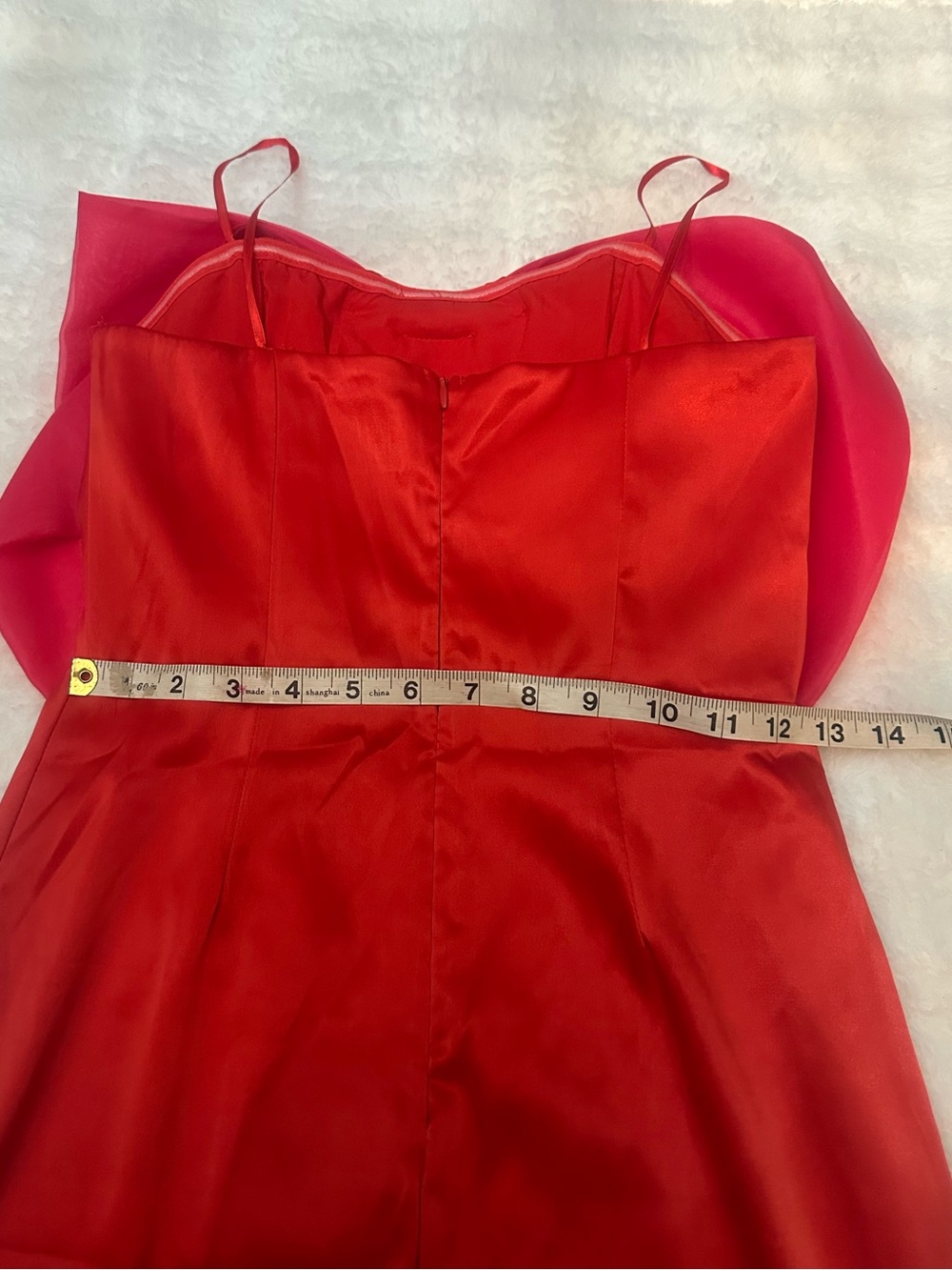 DO+BE Women's Red Big Bow Detail Mini Dress Size Small 39252 - Picture 6 of 10
